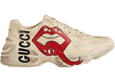 dress shoes with spikes gucci|Gucci rhyton lips.